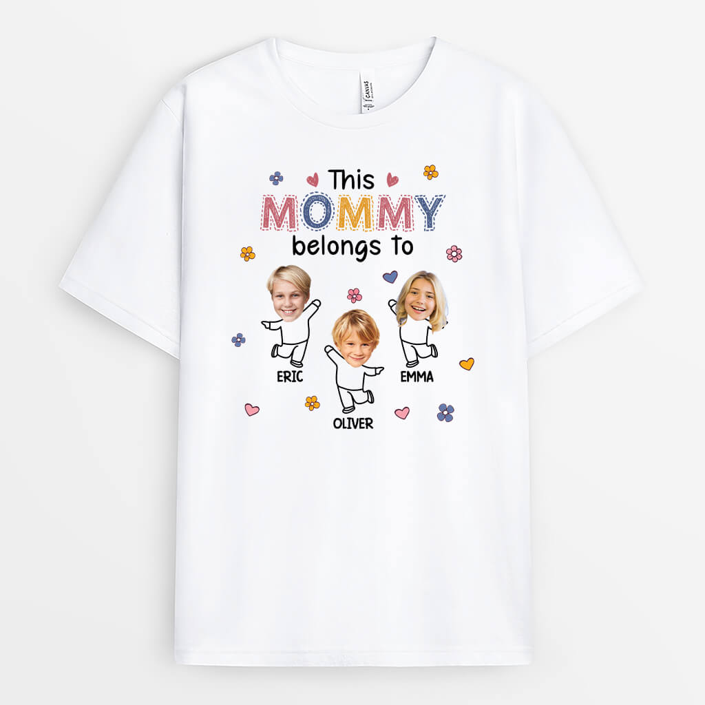 Personalized This Cute Mommy Belongs To T-shirt