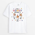 Personalized This Cute Mommy Belongs To T-shirt