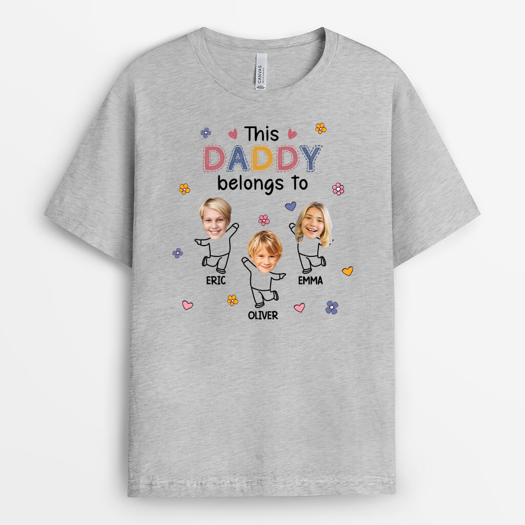 Personalized This Cute Daddy Belongs To T-shirt
