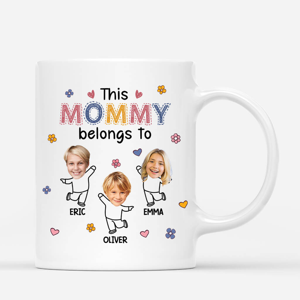 Personalized This Cute Mommy Belongs To Mug