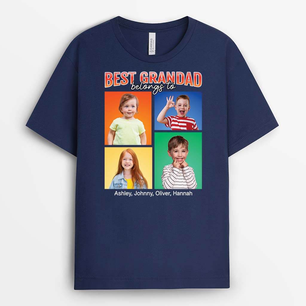 Personalized Best Dad Belongs To T-shirt