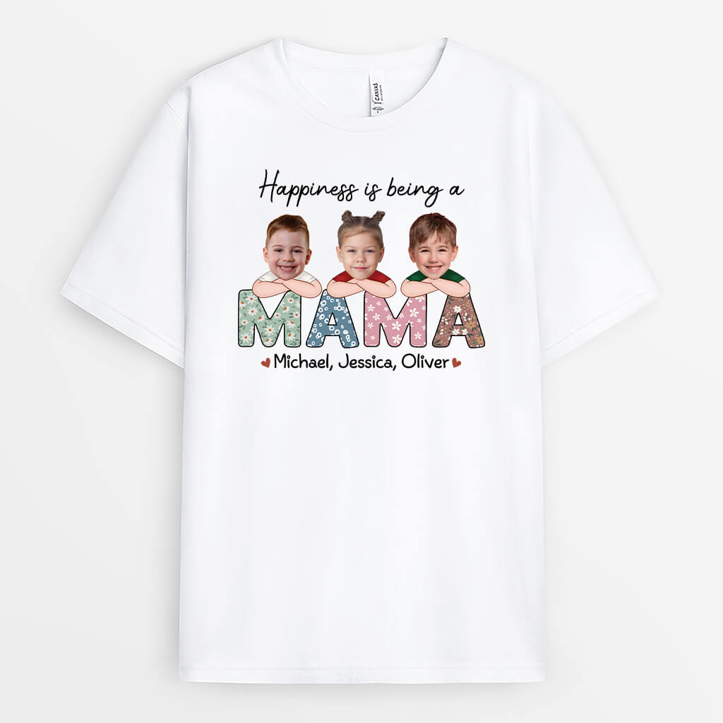 Personalized Happiness Is Being A Mommy/Grandma T-shirt