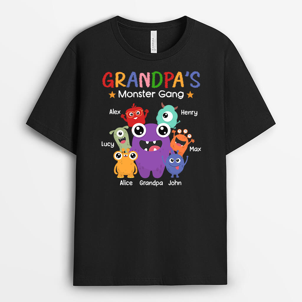 Personalized Daddy's/Grandpa's Monster Gang T-shirt