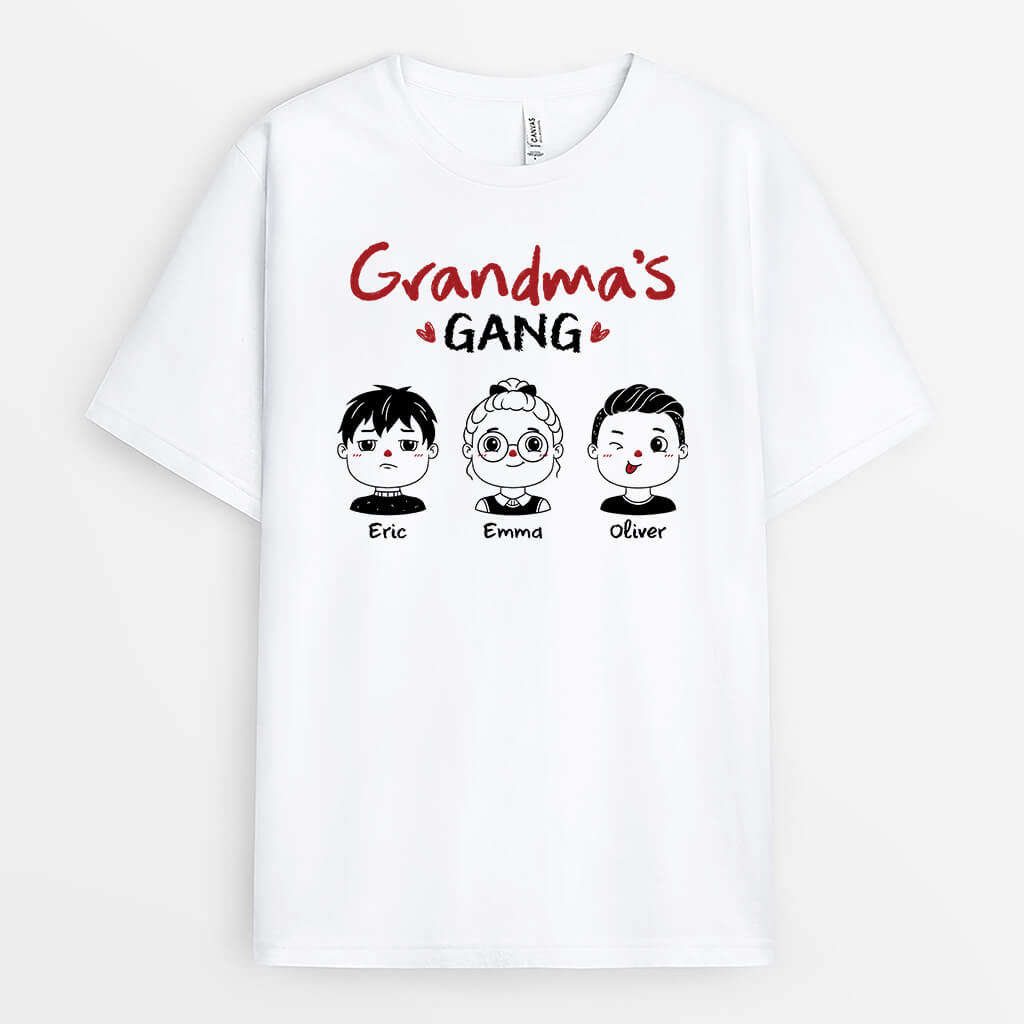Personalized Grandpa/Daddy's Gang With Kids T-shirt