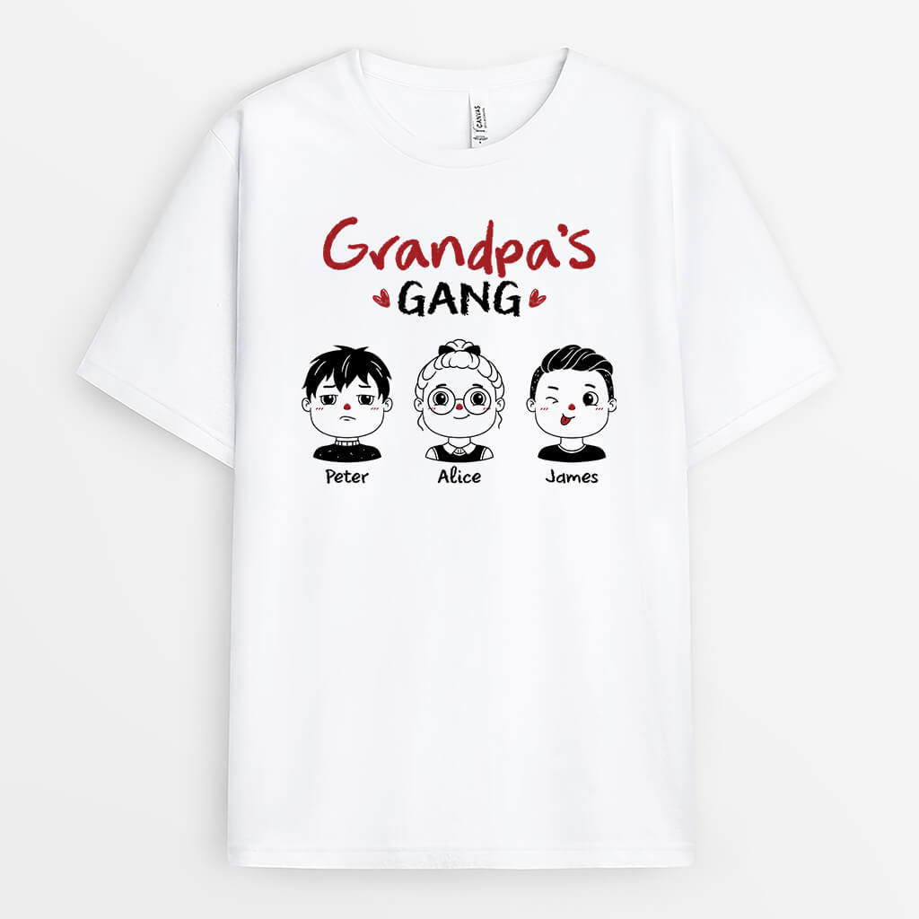 Personalized Grandma/Mommy's Gang With Kids T-shirt