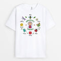 Personalized Grandma/Mommy's Garden Plants And Insect T-shirt