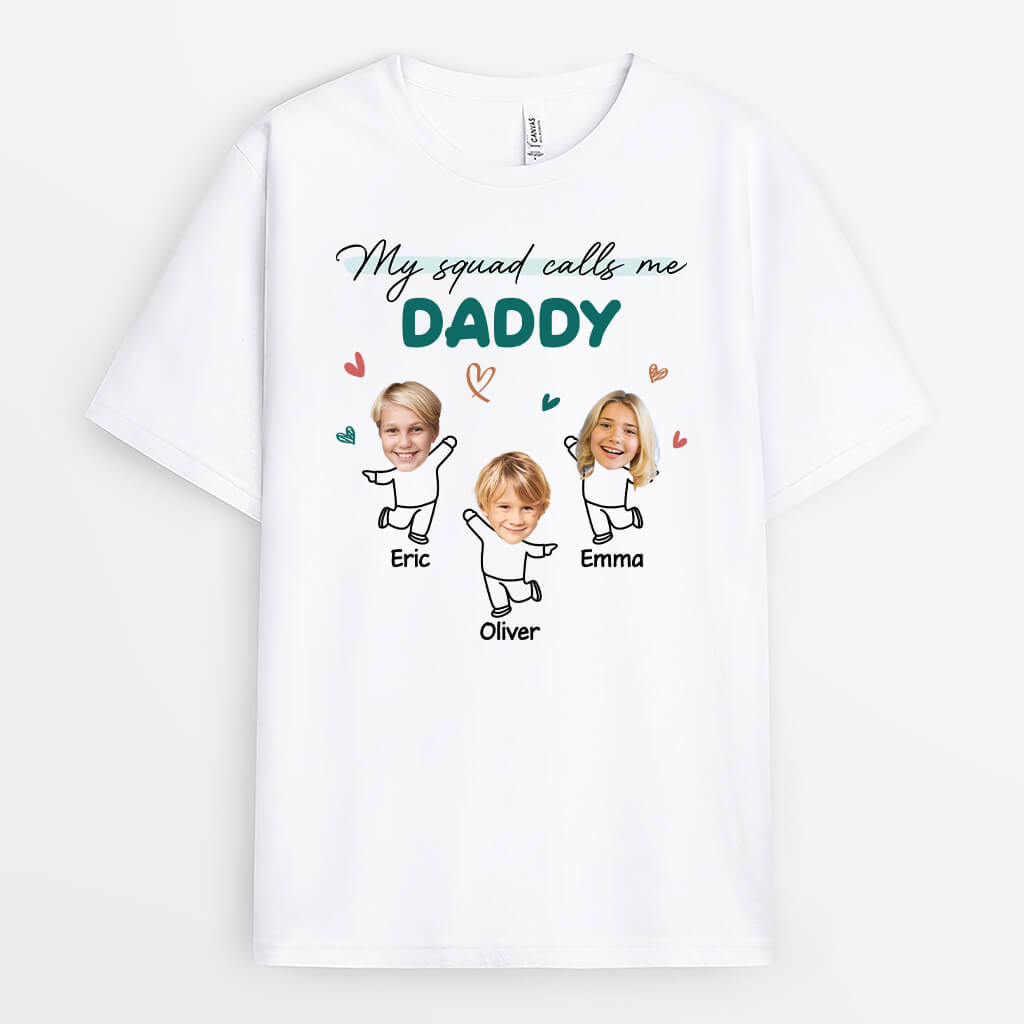 Personalized My Squad Calls Me Grandpa/Daddy T-shirt