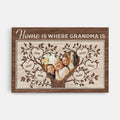 Personalized Home Is Where Grandma Is Canvas
