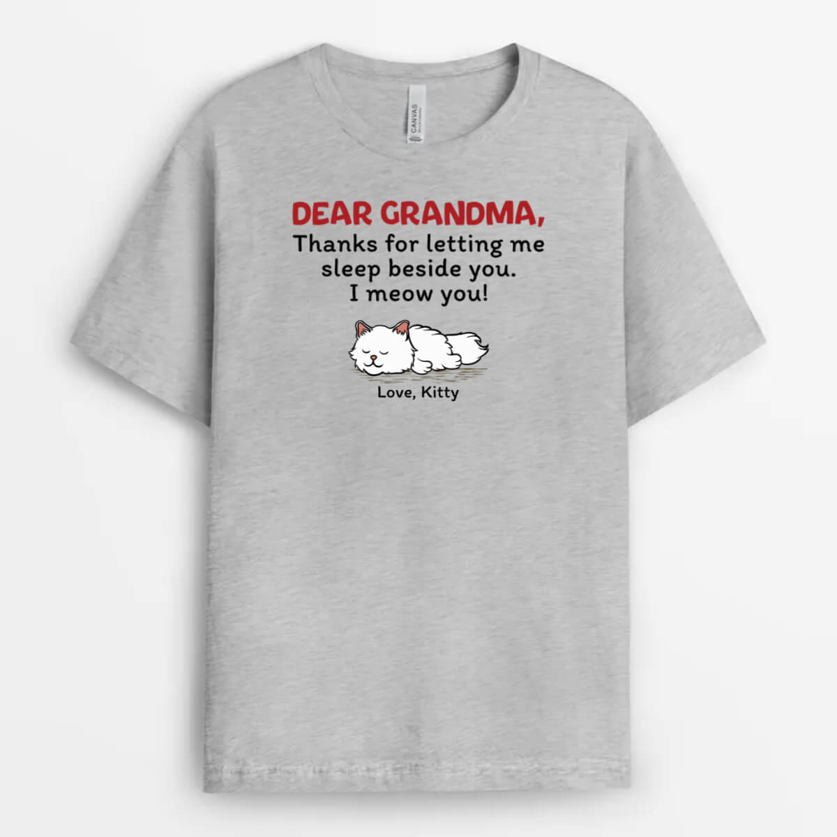 Personalized Dear Mom I Woof You Cat T-shirt