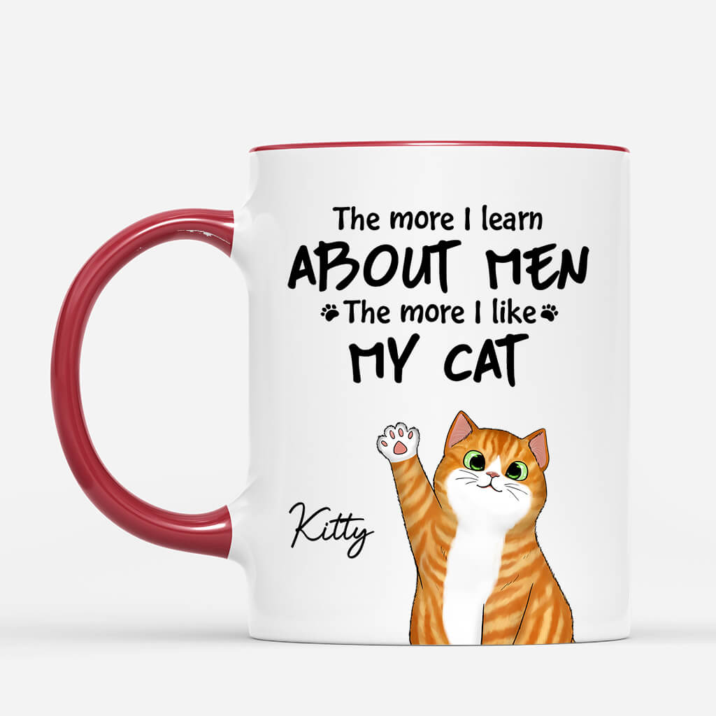 The More I Learn About People The More I Like Cat - Personalized Cat Mug
