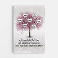 Personalized Cherry Blossom Heart Canvas