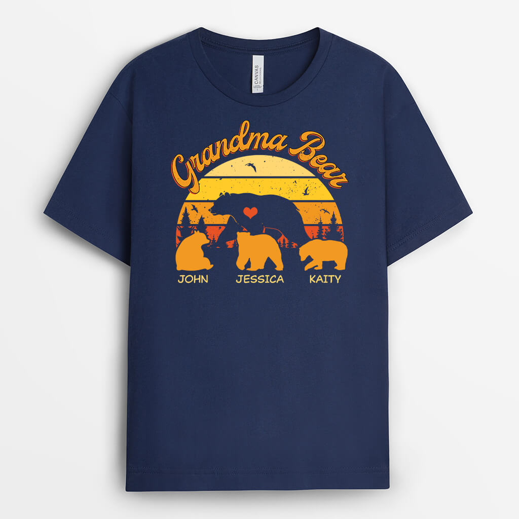 Personalized Mom Shirts with Names - Mama Bear Shirt