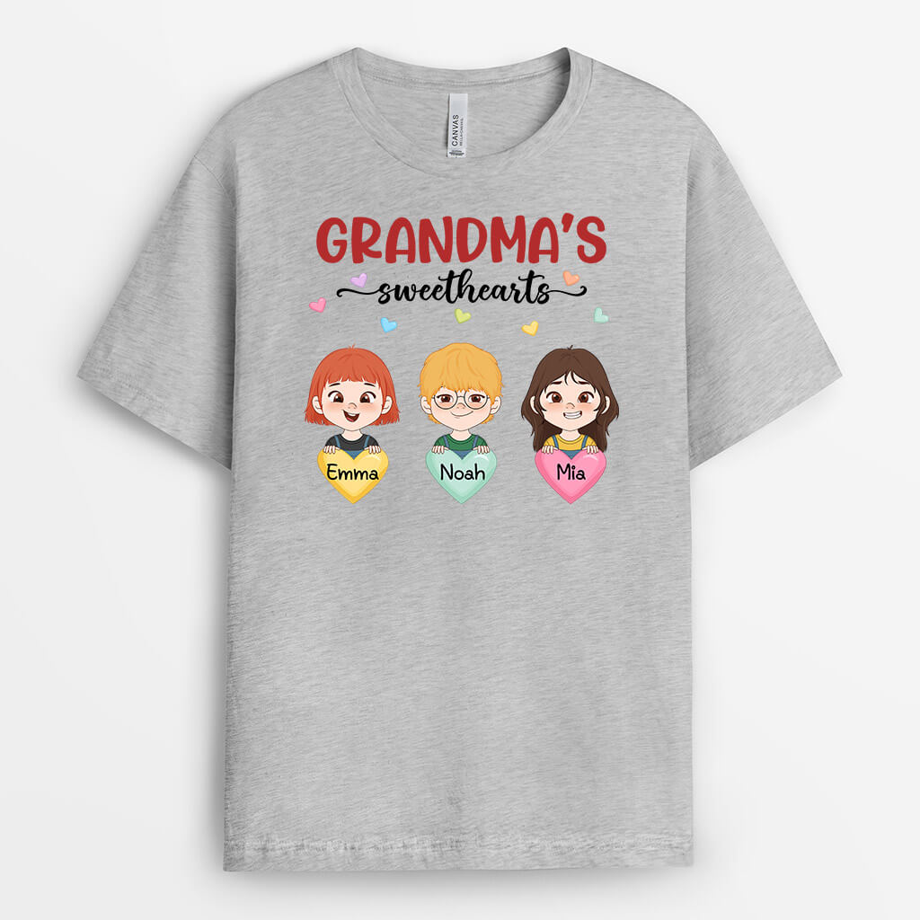 Personalized Grandma's Sweethearts T-shirt
