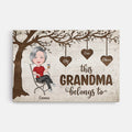 Personalized This Grandma/Mommy Belongs To Canvas