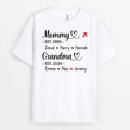 Personalized Mommy Est Grandma Est T-shirt