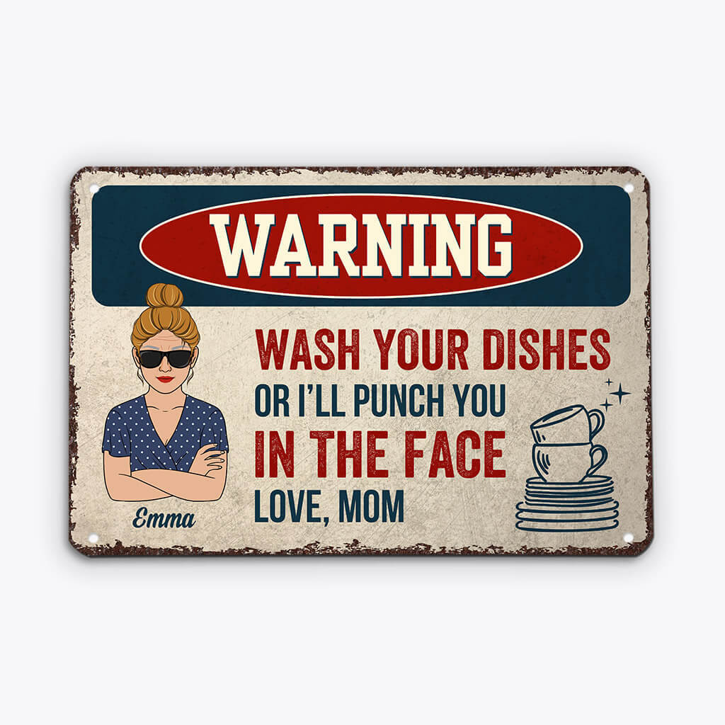 Funny Personalized Gifts for Parents - Custom Metal Signs