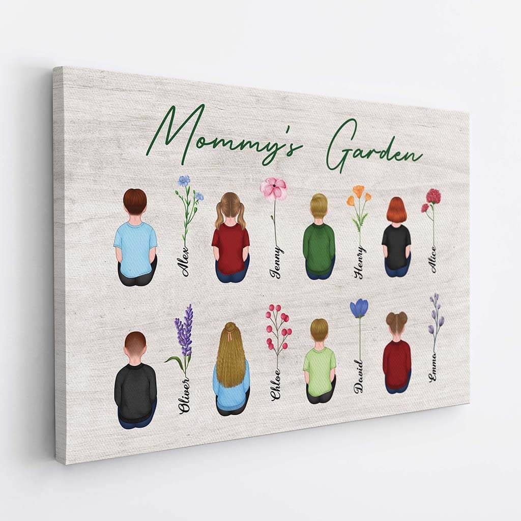 Personalized Mummy/Grandmother's Garden Canvas