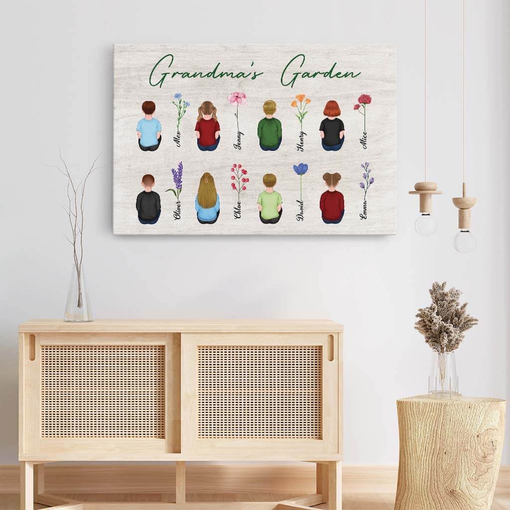 Personalized Mummy/Grandmother's Garden Canvas