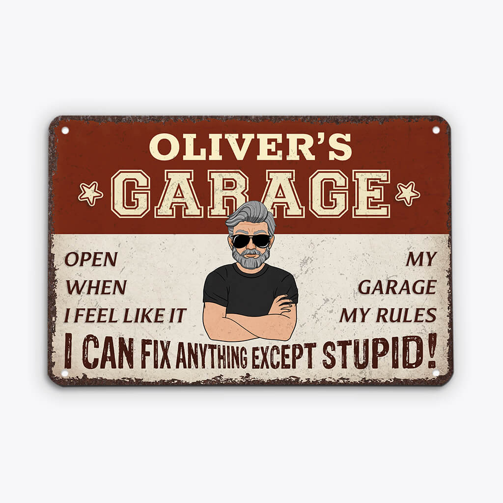 Personalized Funny Gifts -  Custom Garage Signs with Name