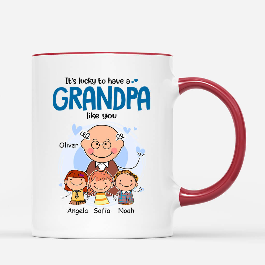 Personalized It's Lucky To Have A Grandma Like You Mug