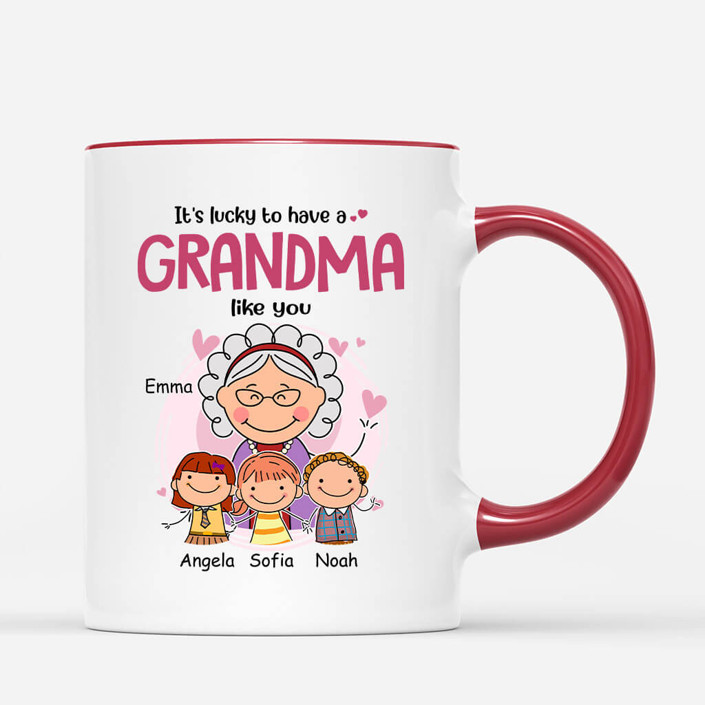 Personalized It's Lucky To Have A Grandpa Like You Mug