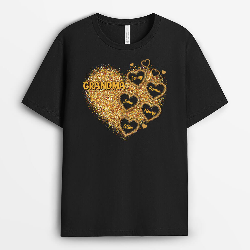Personalized Grandma With Kids' Name T-shirt
