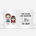 Personalized Like Father Like Daughter Mug