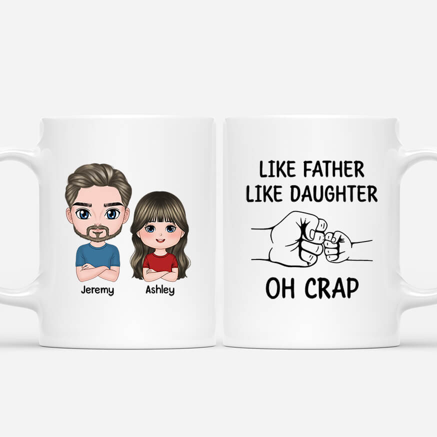 Personalized Like Father Like Daughter Mug