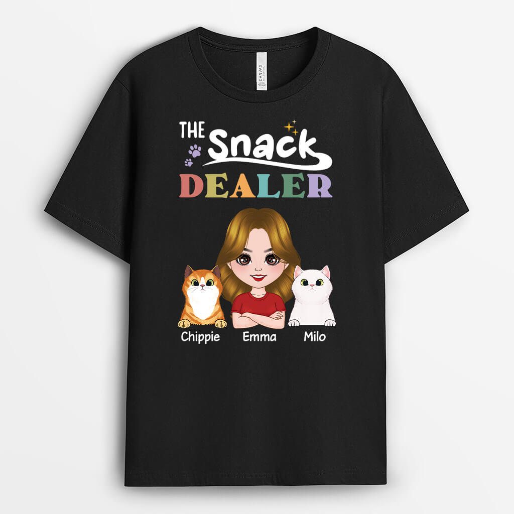 Personalized The Snack Dealer - Cats T-shirt