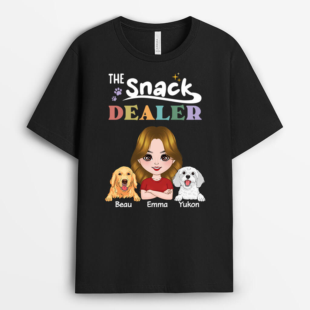Personalized The Snack Dealer - Dogs T-shirt