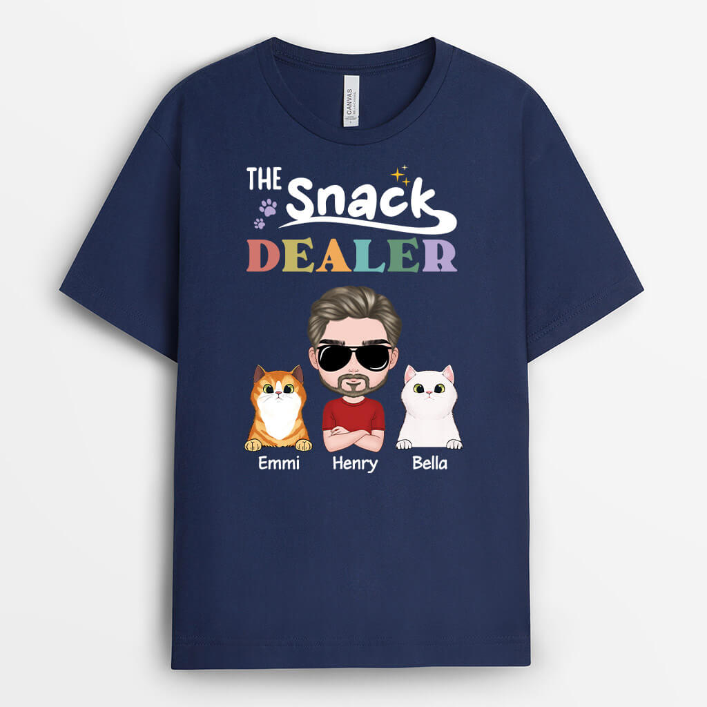 Personalized The Snack Dealer - Cats T-shirt
