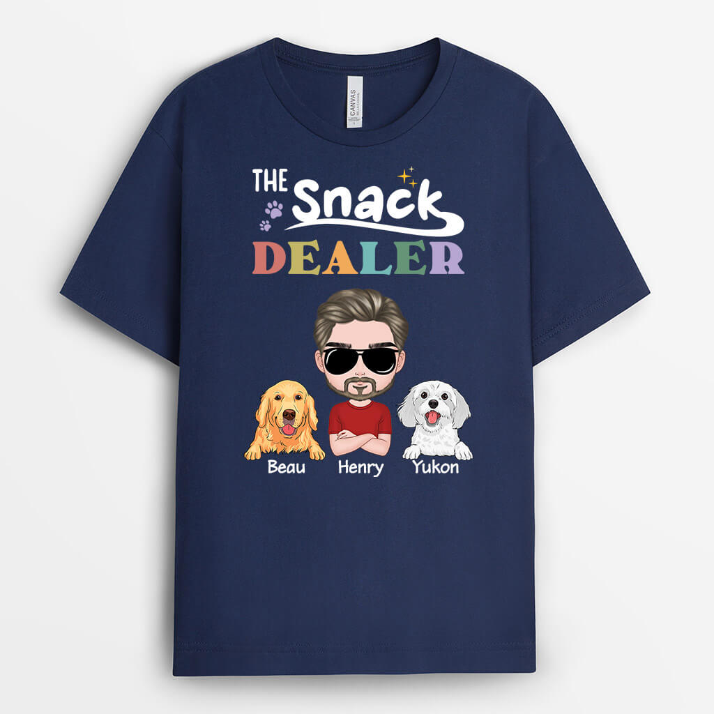 Personalized The Snack Dealer - Dogs T-shirt