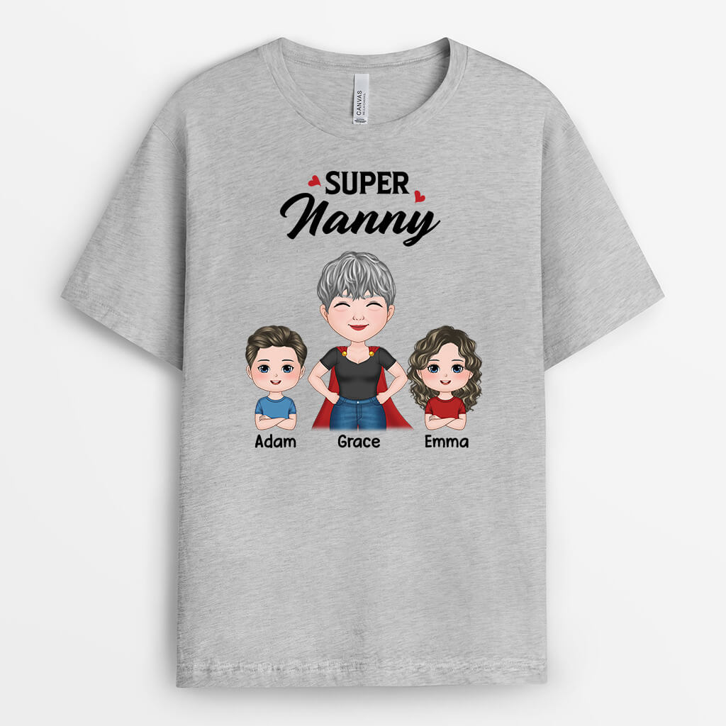 Personalized Super Mama T-shirt