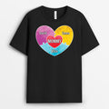 Personalized Grandma Puzzle Heart T-shirt