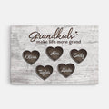 Personalized Grandchildren Make Life Wonderful Canvas