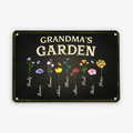 Personalized Mother/Grandmother's Garden Metal Sign