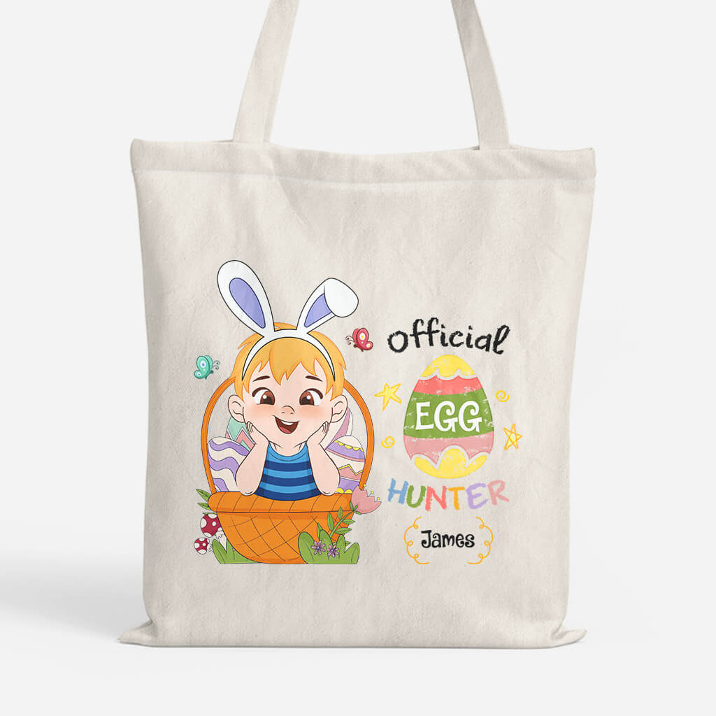 Personalized Official Egg Hunter Tote Bag