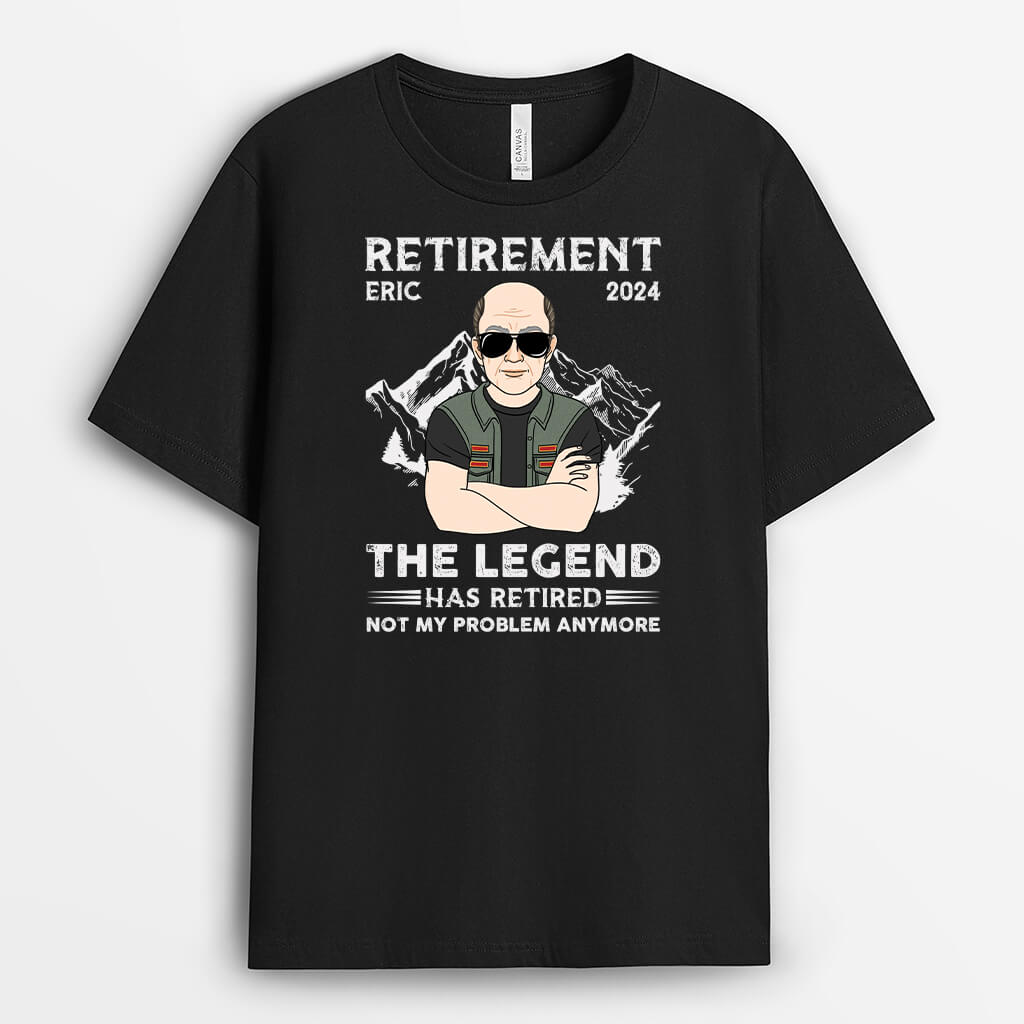 Personalized Retirement - The Legend Has Retired T-shirt