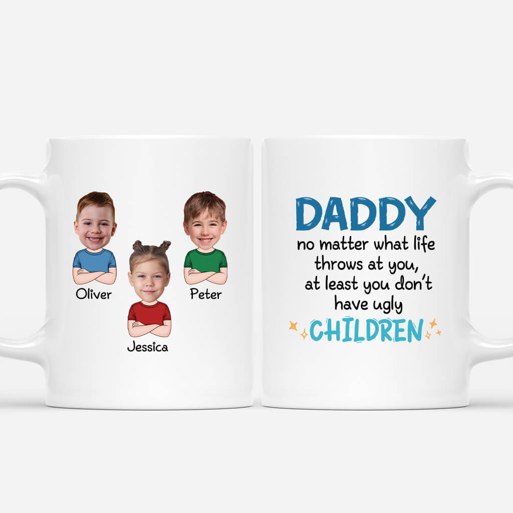 Funny Personalized Gifts for Dad - Custom Face Mug for Dad