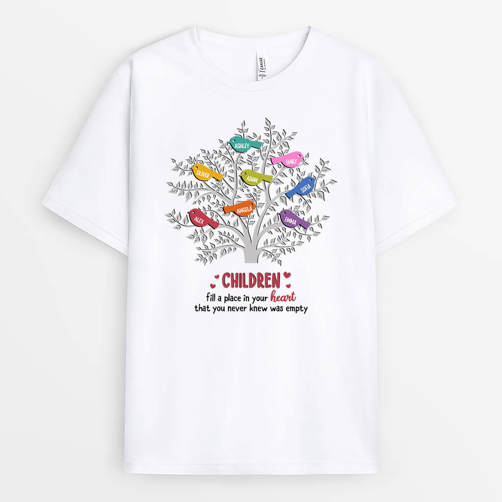 Personalized Grandchildren Hold Our Hands For Just A While But Our Hearts Forever T-shirt