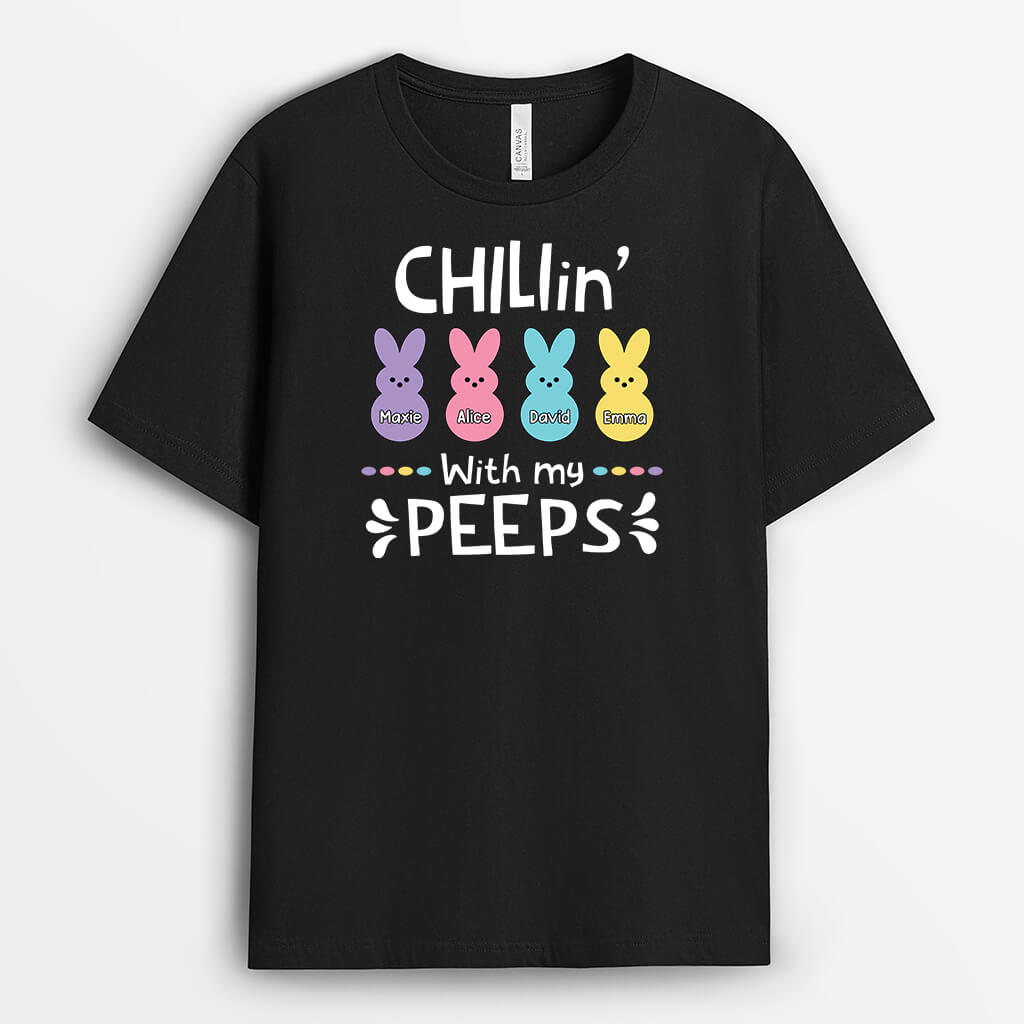 Personalized Chillin' With My Peeps T-shirt