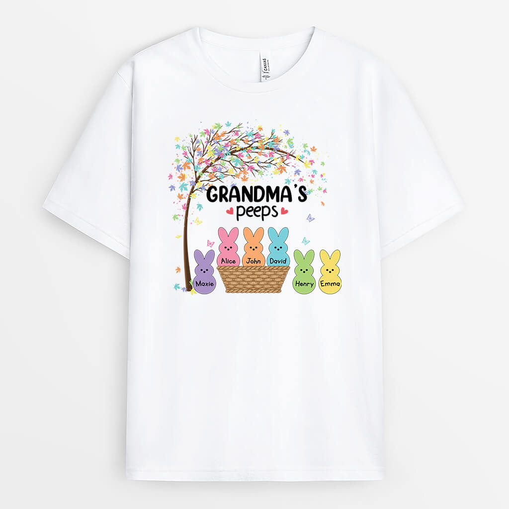 Personalized Grandma/Mommy's Peeps T-shirt