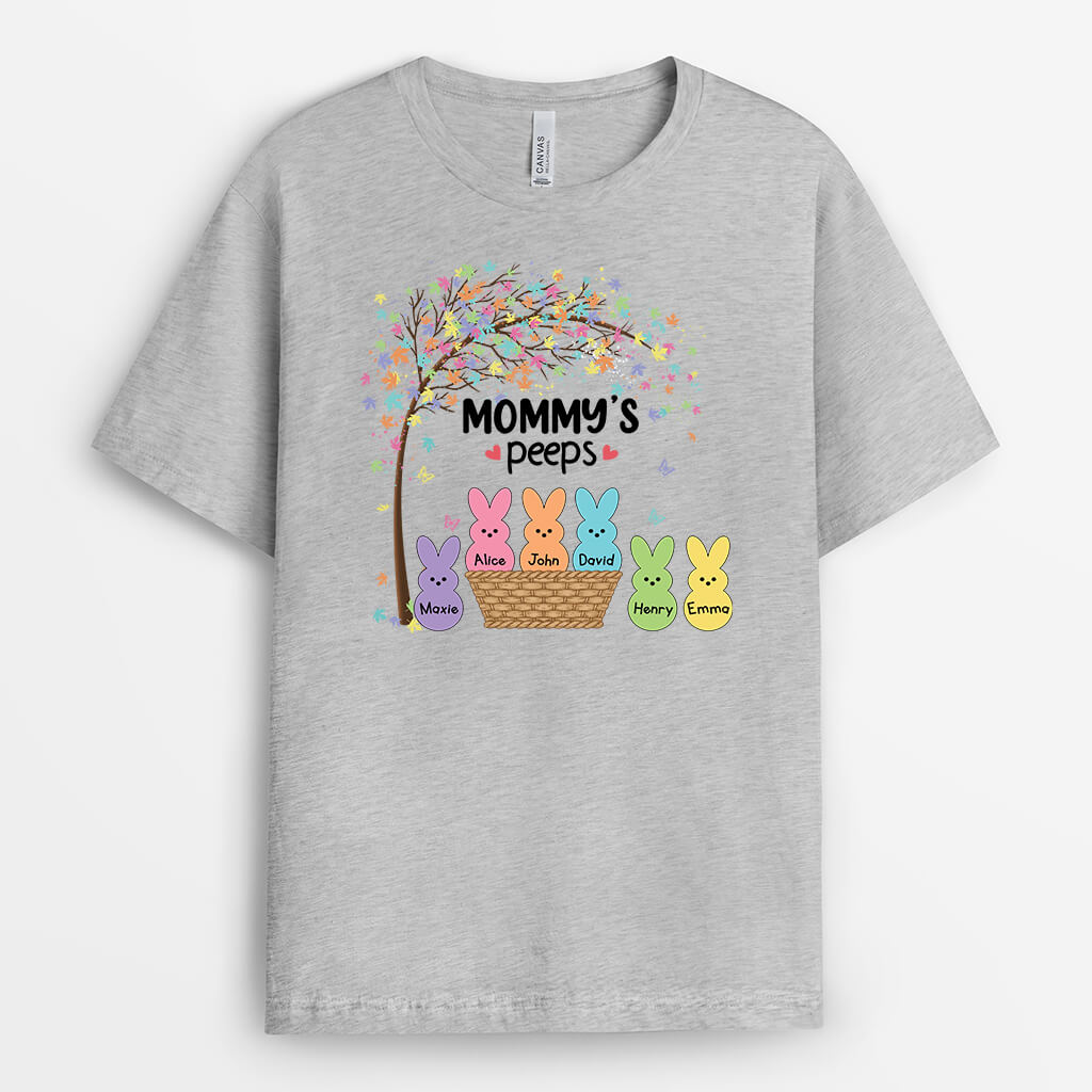 Personalized Grandma/Mommy's Peeps T-shirt