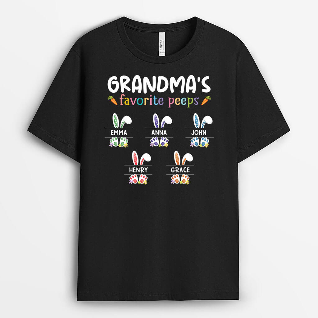 Personalized Grandma/Mommy's Favorite Peeps T-shirt