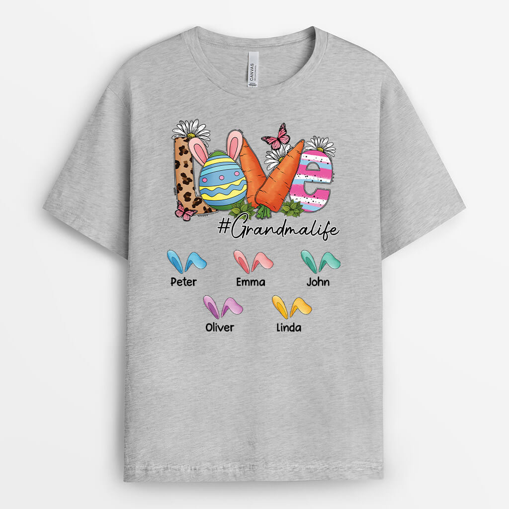 Personalized Love Grandma's Life T-shirt