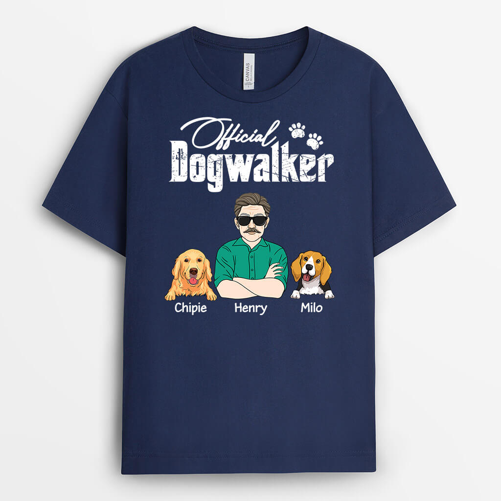 Official Dog Walker - Custom Dog T-shirts for Humans