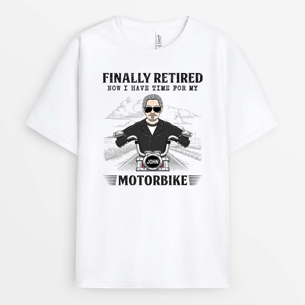 Personalized Funny Gifts for Retirement - Mens Motorbike T shirts