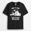 Personalized Papa and Son: Unbeatable Together T-shirt