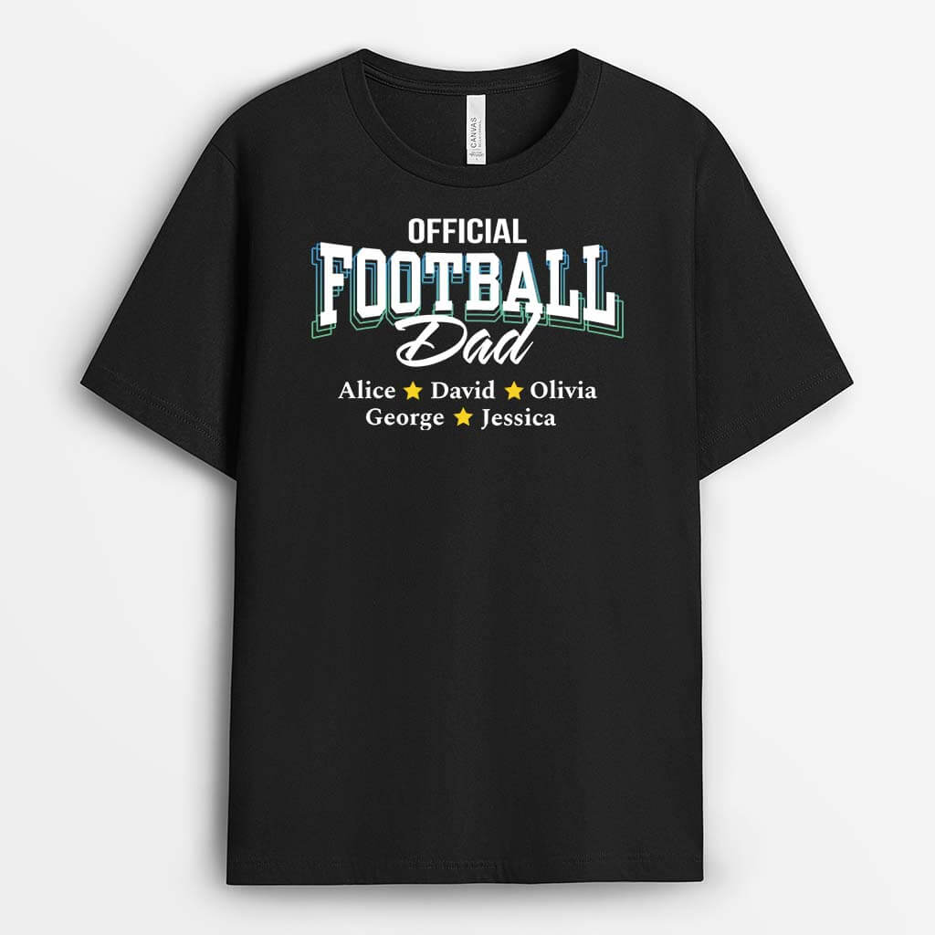 Personalized Official Football Dad T-shirt