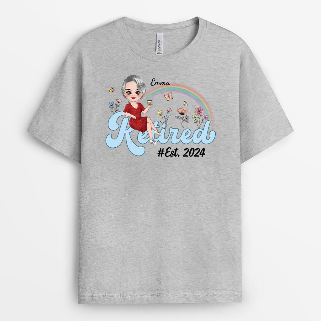 Personalized Retired Since T-shirt